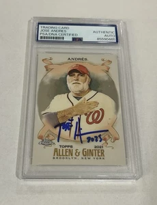 Jose Andres Signed 2021 Allen & Ginter Refractor #271 PSA Auto Chef - Bild 1 von 2