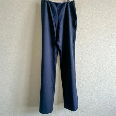 Pantalón Ralph Lauren Etiqueta Negra Lana Elástica Texturizada Azul Mujer 10 Foto 1 de 4