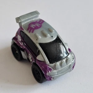 Micro Machines Hasbro MM Rally Sports Race Car #17 Silver Grey Purple - Picture 1 of 8