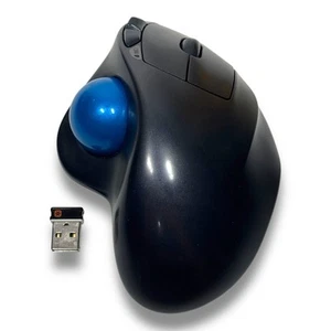 Logitech Logi M570 Wireless Trackball Mouse (Right) Tested w/ Unifying Receiver - Picture 1 of 6