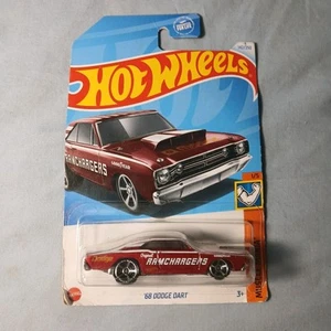 Hot Wheels 1/5 Muscle Mania Ramchargers '68 Dodge Dart 142/250 Red - Picture 1 of 2