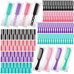 144 Pack Individually Wrapped Hair Brushes Combs Set for Homeless, Detangling Br - Picture 1 of 12