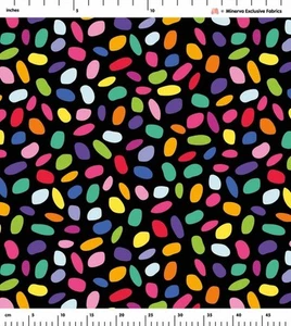 Minerva Exclusive Linen Fabric - POD - Cool Confetti - per metre - Picture 1 of 1