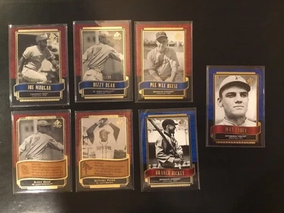 2003 SP LEGENDARY CUTS LOT Serial Numbered Lot (7) Short Prints, Morgan, Dean! - Image 1 of 2