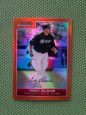 2006 Bowman Chrome Orange Refractor Troy Glaus 21 OF 25 - Image 1 of 4