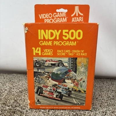Indy 500 Gatefold Big Box Hangtab - Atari 2600 - RARE / TESTED - Image 1 of 4