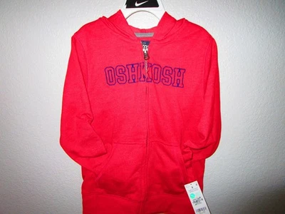 NUEVO Oshkosh B'gosh Niños Sudadera con Capucha Manga Larga, Talla 6 Foto 1 de 2
