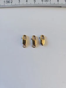9ct Gold Lobster Clasps X3 - Picture 1 of 18