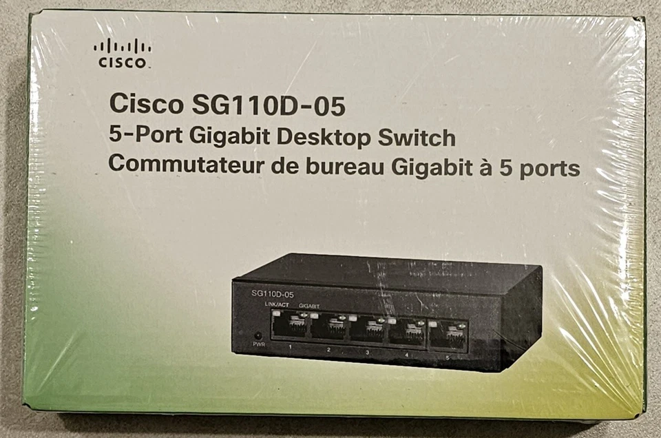 Cisco  (SG100D-05) 5-Port Gigabit Desktop Switch - Image 1 of 4