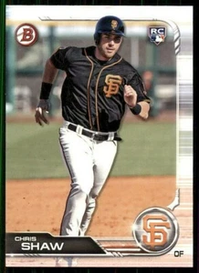 2019 BOWMAN BASE #42 CHRIS SHAW GIANTS RC ROOKIE - Picture 1 of 2