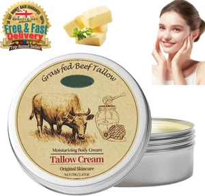 Beef Tallow Skin Care, Honey Beef Tallow Moisturiser Cream, Pure Cream Tallow Ho - Picture 1 of 7