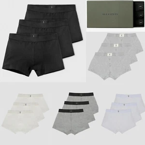 ALL SAINTS MENS 3 PACK BOXERS TRUNKS DESIGNER UNDERWEAR BOXER SHORTS - GIFT BOX - Picture 1 of 22