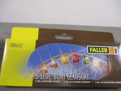 Faller Spur H0 180652 5 LEDs Bunt Gemischt in OVP - Bild 1 von 3
