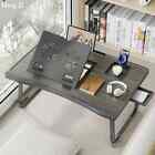 Foldable Laptop Desk for Bed with 6 Gear Adjustable Height Bracket Lap Table