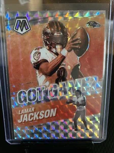 2021 PANINI MOSAIC LAMAR JACKSON GOT GAME SILVER INSERT GG-4 BALTIMORE RAVENS π₯ - Picture 1 of 2