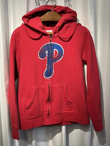 Philadelphia Phillies Full Zip Hoodie MLB Genuine Merchandise 5th And Ocean Sz L Cover