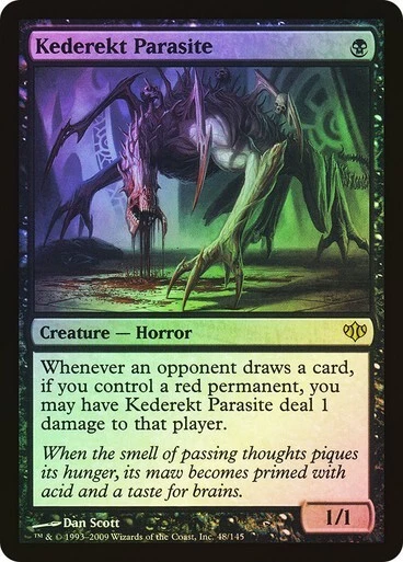 Kederekt Parasite Foil x1 Conflux MTG Magic the Gathering Black Creature Card - Image 1 of 1