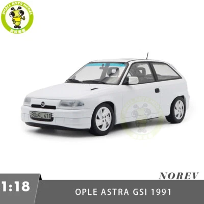 1/18 Opel Astra Gsi 1991 Norev 183673 White Diecast Model Car - Image 1 of 4