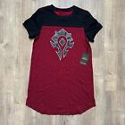 Horde World of Warcraft Her Universe Women's Red T-shirt Dress Game - Sz Medium