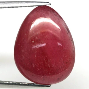 14.48 CT. Heated Red Ruby Madagascar Pear Cabochon 13 x 17 mm. - Picture 1 of 4
