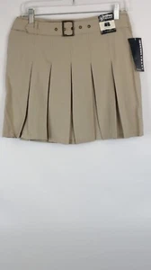 French Toast Girls School Uniform Beige Pleated Scooter with Hidden Shorts - Picture 1 of 5