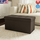 Home Folding End Bed Storage Bench Foot Rest Removable Versatile Sturdy Comfort