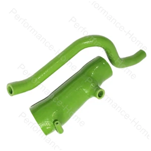 FOR LAND ROVER DISCOVERY 2 TD5 TURBO TO AIR BOX SILICONE BOOST HOSE CLAMPS GREEN - Picture 1 of 9
