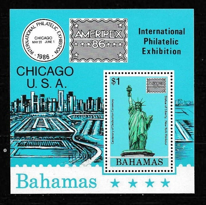Bahamas 1986 AmeriPex 86 SC# 601a MNH como nuevo/nunca montado Foto 1 de 1