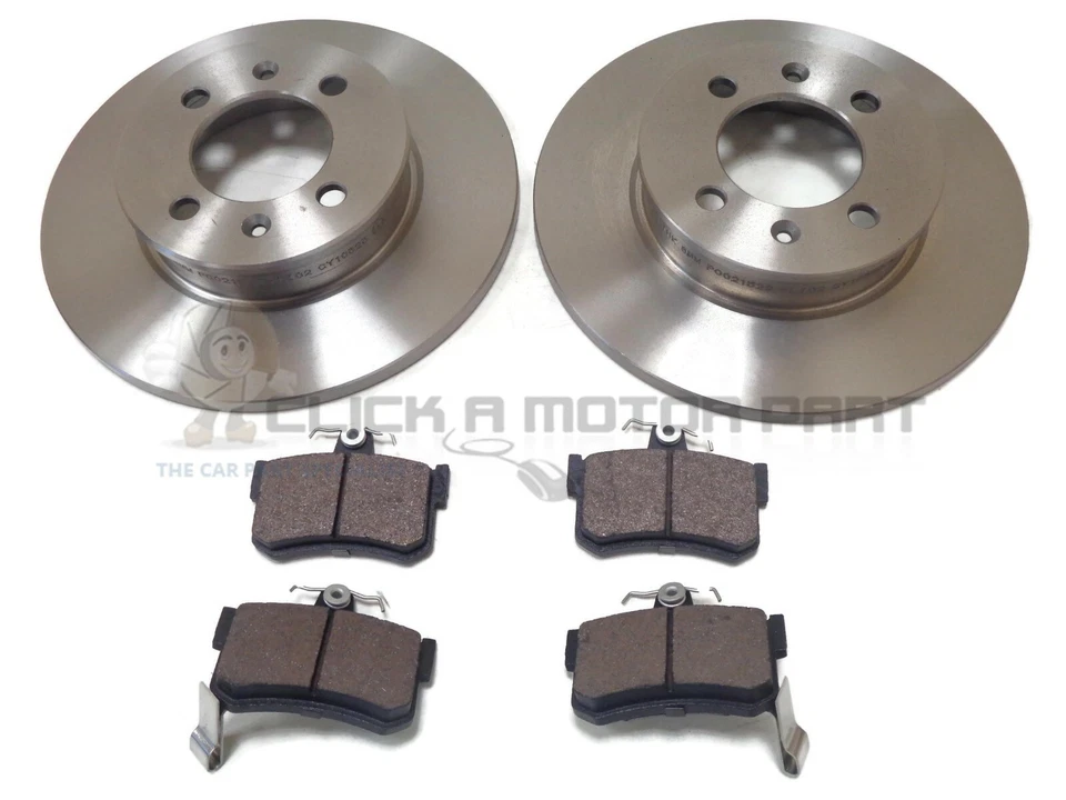 JUEGO DE 2 DISCOS Y PASTILLAS DE FRENO TRASERO ROVER MG TF MGTF 115 120 135 2001-2009 NUEVO Foto 1 de 1