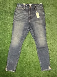 Good American Good Waist Jeans GWMS380T Blue674 Größe 15 Schlitz Bein Skinny HighRise - Bild 1 von 7