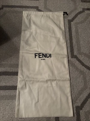 Auténtica bolsa antipolvo con cordón de almacenamiento FENDI Roma 26x11 pulgadas Foto 1 de 4