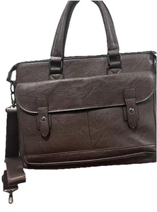 New Faux Leather Briefcase - Picture 1 of 7