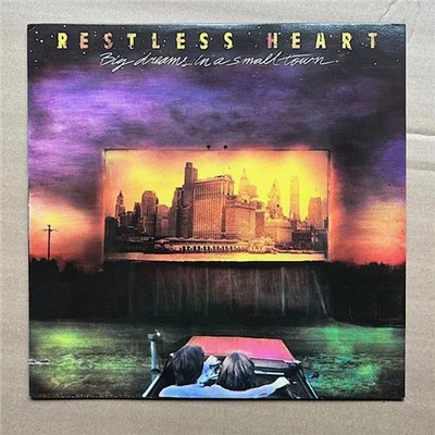 RESTLESS HEART BIG DREAMS IN A SMALL TOWN LP 1988 - nice clean copy with saw cut - Image 1 of 2
