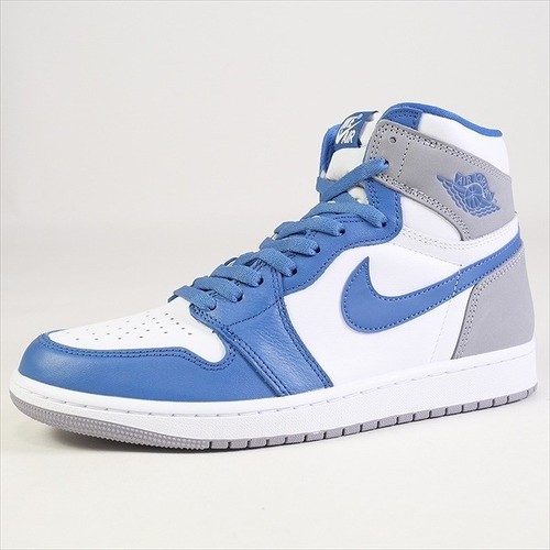 NIKE Uomo 11.0US Air Jordan 1 Retro High Og True Blue Dz5485 410 Sneakers Bianco