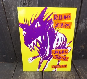 Rolling Stones 1990 Urban Jungle Tour Europe + Poster Mick Jagger programma concerto - Foto 1 di 23