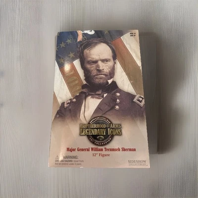 "Figura de 12"" del mayor general William Sherman de armas de la Hermandad 1/6 Sideshow Guerra Civil" Foto 1 de 4