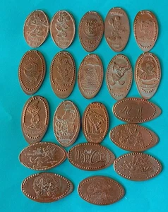 20 DISNEY PENNIES SPLASH MOUNTAIN MICKEY GOOFY DOPEY GEPRESSTER LÄNGLICHER PENNY LOT - Bild 1 von 6
