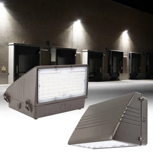70W Full Cut-Off LED Wall Pack Light 3000K/4000K/5000K Outdoor Warehouse Lights - Picture 1 of 9