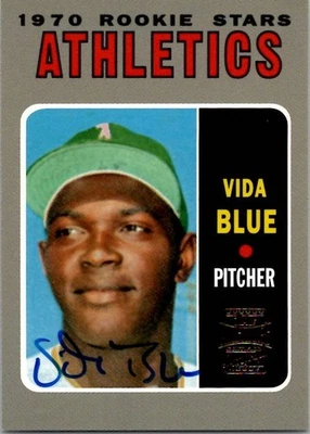 2001 Topps Archives VIDA BLUE Oakland Athletics AUTO Insert - Image 1 of 2