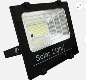 Faro Led  200W Watt Con Indicatore Di Carica Pannello Solare Telecomando - Foto 1 di 4