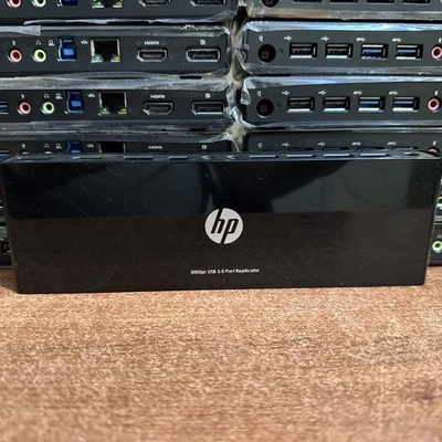 Estación de Acoplamiento Replicador de Puertos USB 3.0 HP 3005pr con Adaptador de CA y USB C Foto 1 de 4