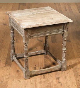 AA Importing 48444-BR 1 Drawer Square Cambridge End Table - Picture 1 of 3