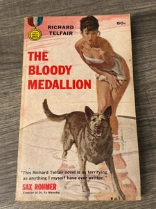 1959 The Bloody Medallion Novel R. Telfair Paperback Mystery Gold Medal Book MM9 - Picture 1 of 5