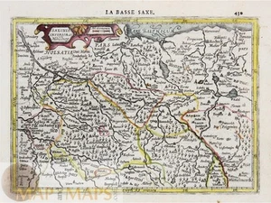La Basse Saxe Lower Saxony old map Mercator 1634 - Picture 1 of 4