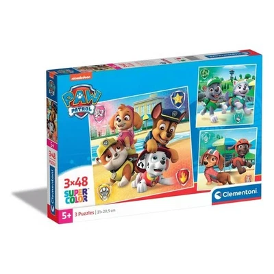 Clementoni Puzzle 3x48 pz Super Color 5a+ (21x20,5cm) PAW PATROL 25301 - Immagine 1 di 4