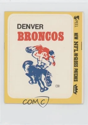 1977 Fleer Teams in Action Team Hi-Gloss Patch Denver Broncos (Logo) Patch - Image 1 of 2