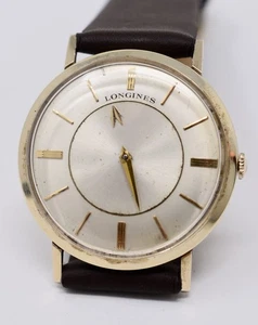 Vintage ca. 1960 Herren Longines Mystery Zifferblatt 1113b 10k Gold Filled Armbanduhr - Bild 1 von 7