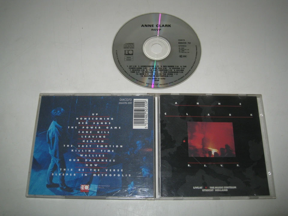 ANNE CLARK/R.S.V.P.(TEN REC/DIXCD72)CD ALBUM - Bild 1 von 1