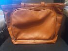 Apc Tan Leather Briefcase Bag 14X12 Double Handle
