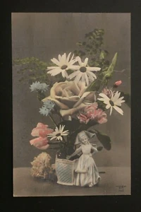 Carte Postale Ancienne - FANTAISIE Fleurs - Picture 1 of 1